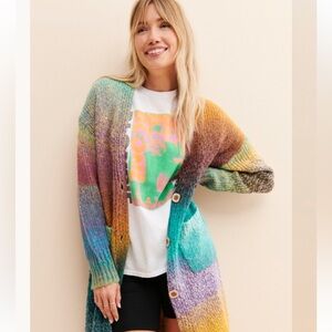 EUC Stellah Rainbow Cardigan